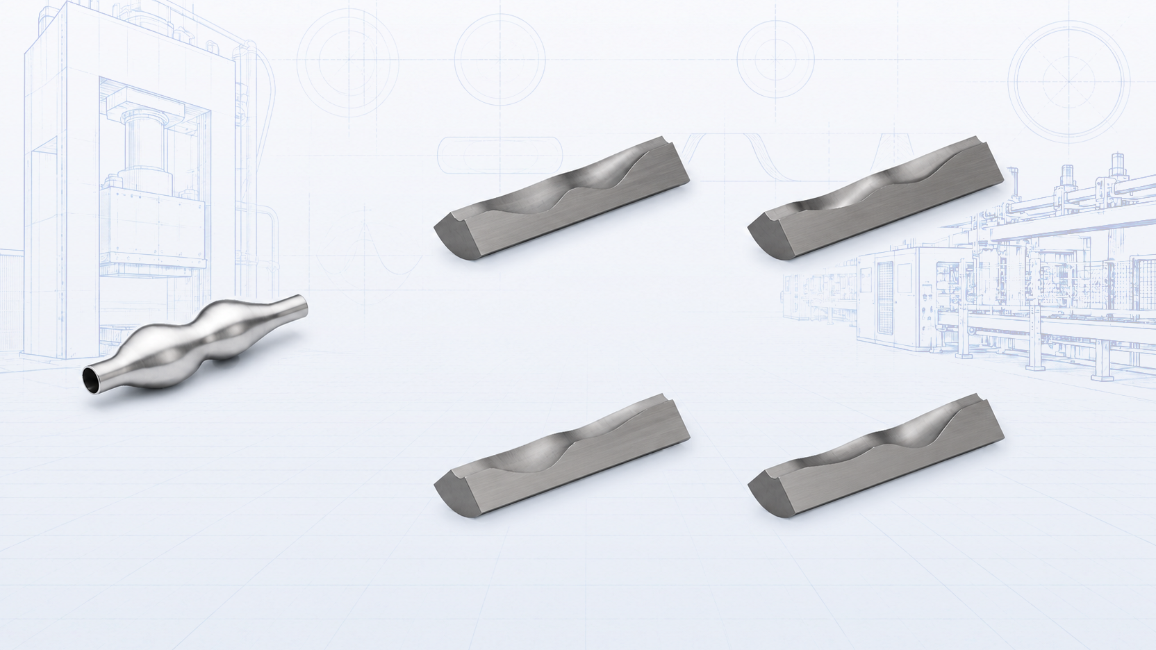 Hydroforming die development from tooling concept to formed part
